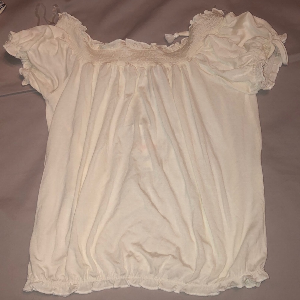 White off the shoulder blouse